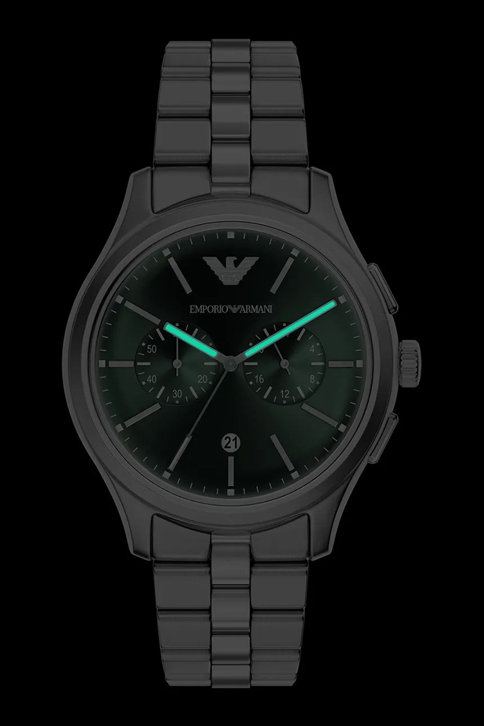 Emporio Armani hodinky pánske Dario strieborná AR11746