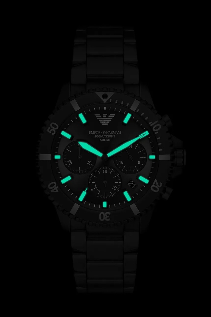 Emporio Armani športové hodinky pánske World Explorer čierna AR11784