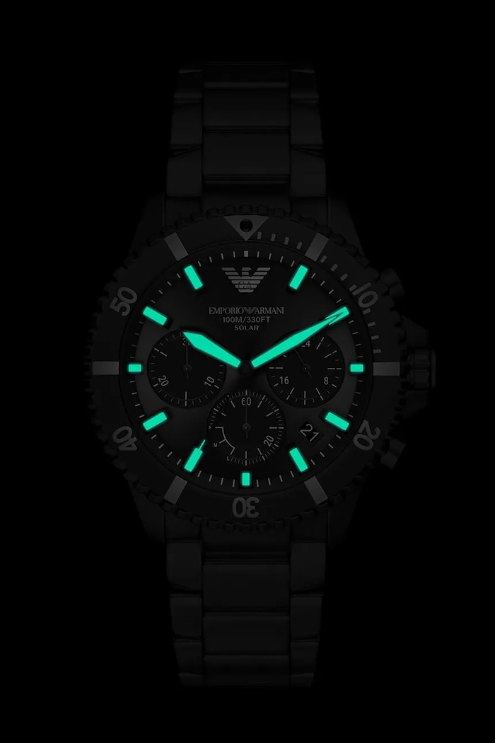 Emporio Armani športové hodinky pánske World Explorer čierna AR11784