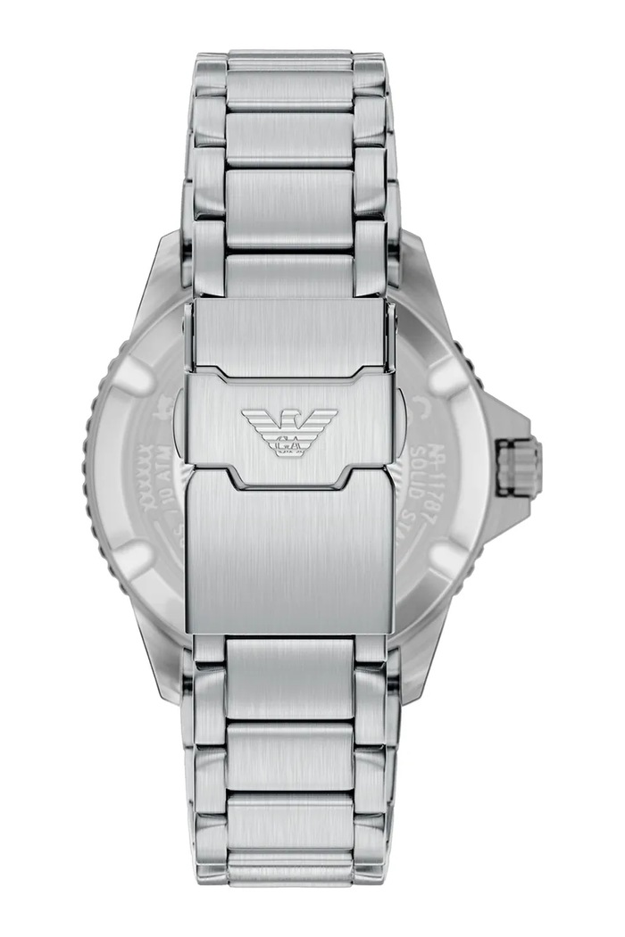 Emporio Armani športové hodinky pánske World Explorer AR11787 strieborná AA00