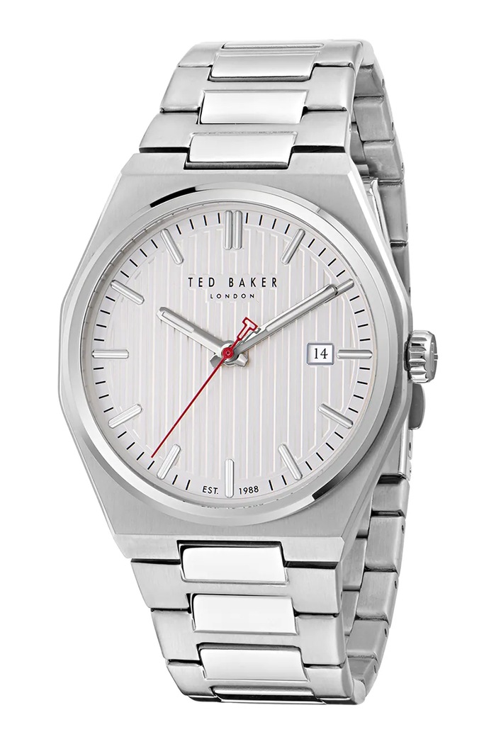 Ted Baker ρολόι ανδρικό ασημί BKPBRS501