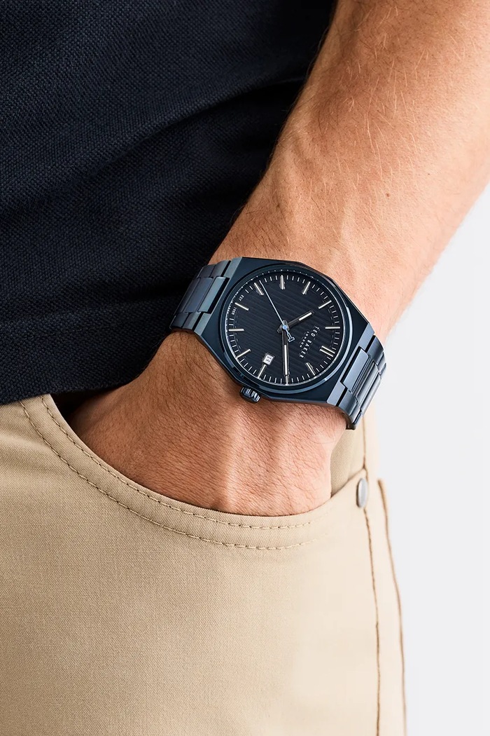 Ted Baker ρολόι ανδρικό σκούρο μπλε BKPBRS506