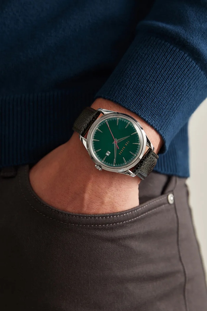 Ted Baker ceas pentru bărbați argintiu BKPDQF118