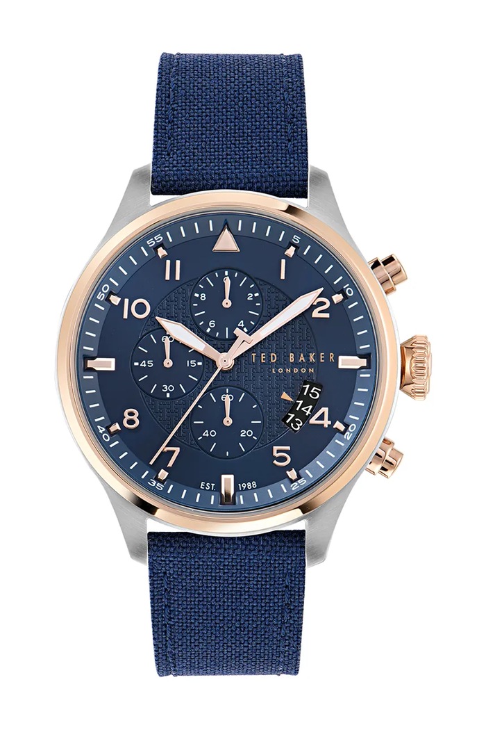 Ted Baker ρολόι ανδρικό σκούρο μπλε BKPFMF401