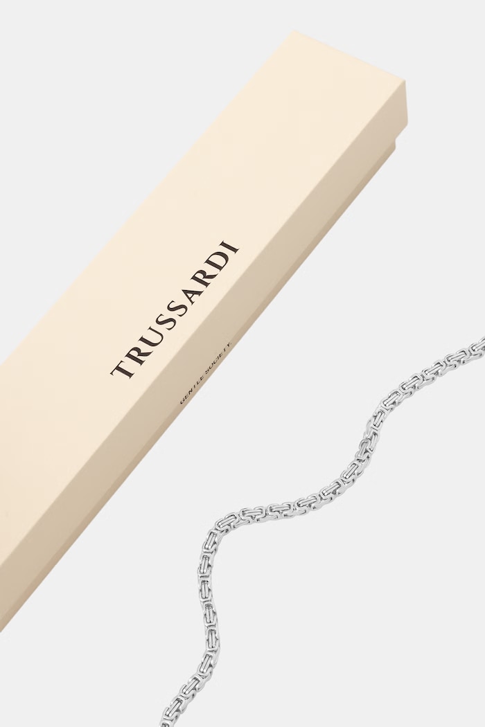 Dodaci Trussardi ogrlica za muškarce od nehrđajućeg čelika T-STEEL TJAXV46 srebrna