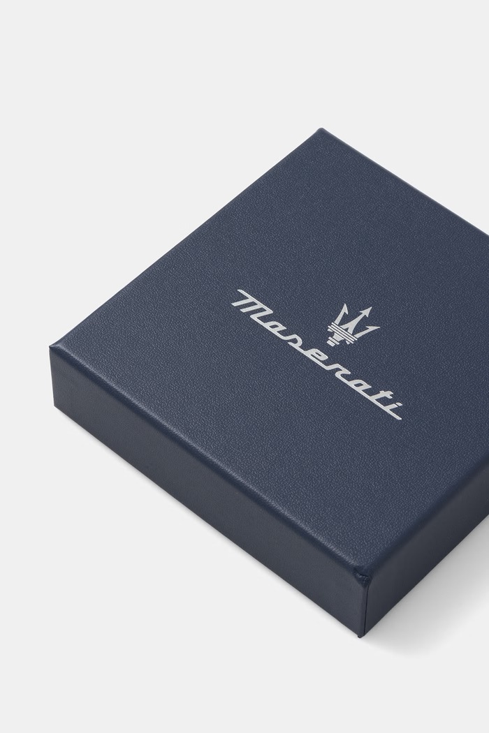 Doplnky MASERATI náramok pánsky z nehrdzavejúcej ocele a keramiky JM226ATZ81 strieborná