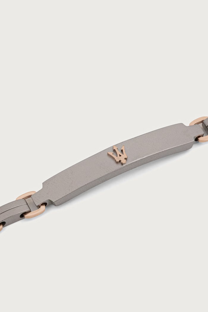 MASERATI Bransoletka męska ze stali nierdzewnej TITANIUM JM426AXF05 srebrny AA00