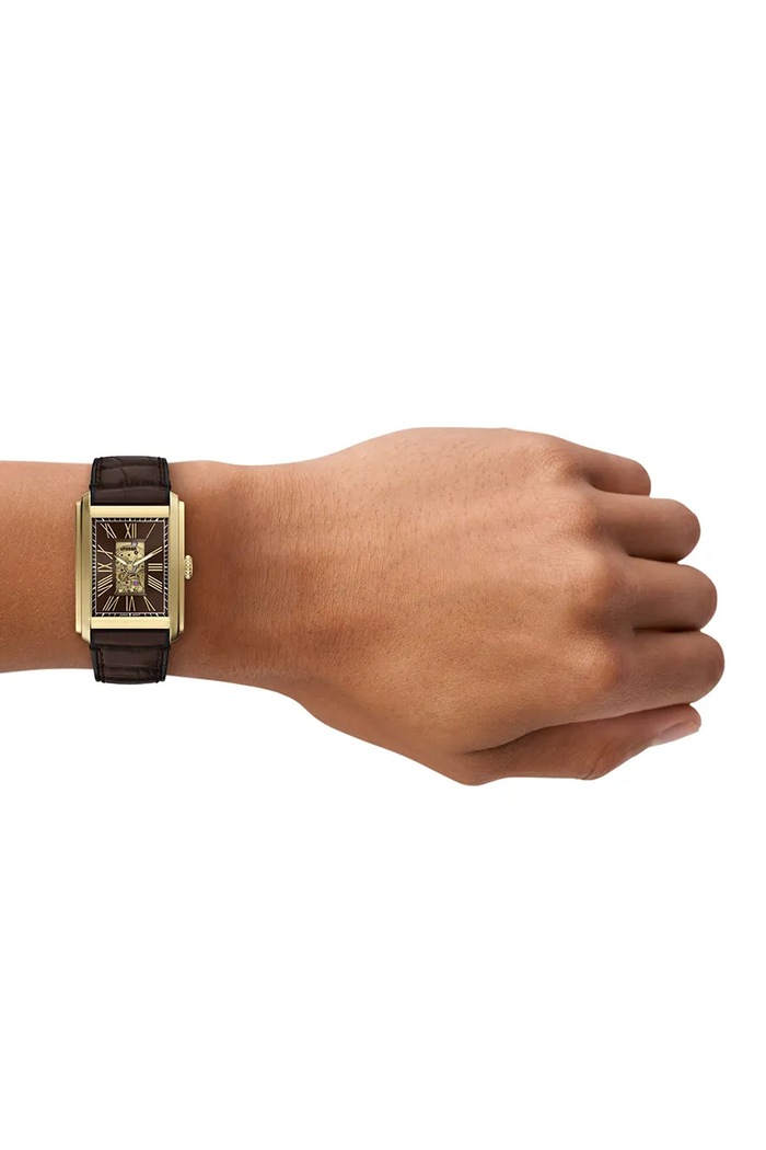Zegarek męski Carraway Fossil ME3281 brązowy