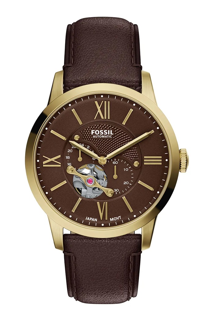 Fossil Zegarek męski Townsman brązowy ME3286