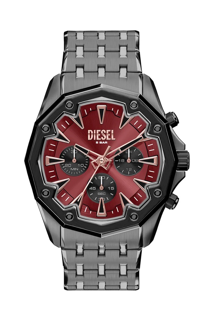 Diesel Zegarek męski Stinger szary DZ4715