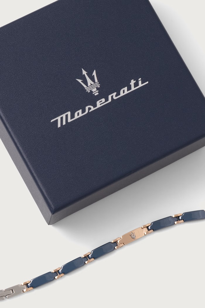 Bransoletka męska ceramiczna MASERATI JM426ATZ96 srebrny
