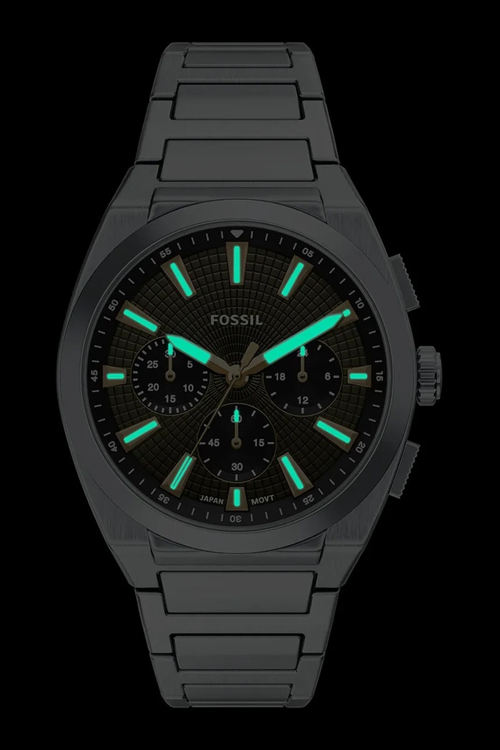 Zegarek męski Everett Fossil FS6183 srebrny