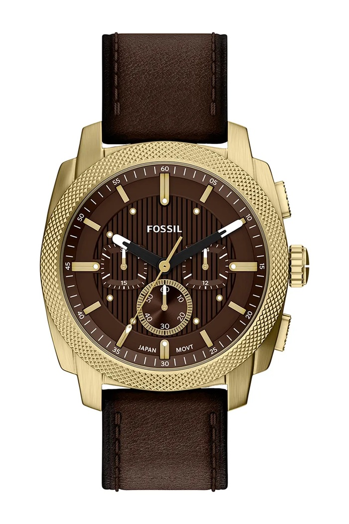 Fossil Zegarek męski Machine brązowy FS6188