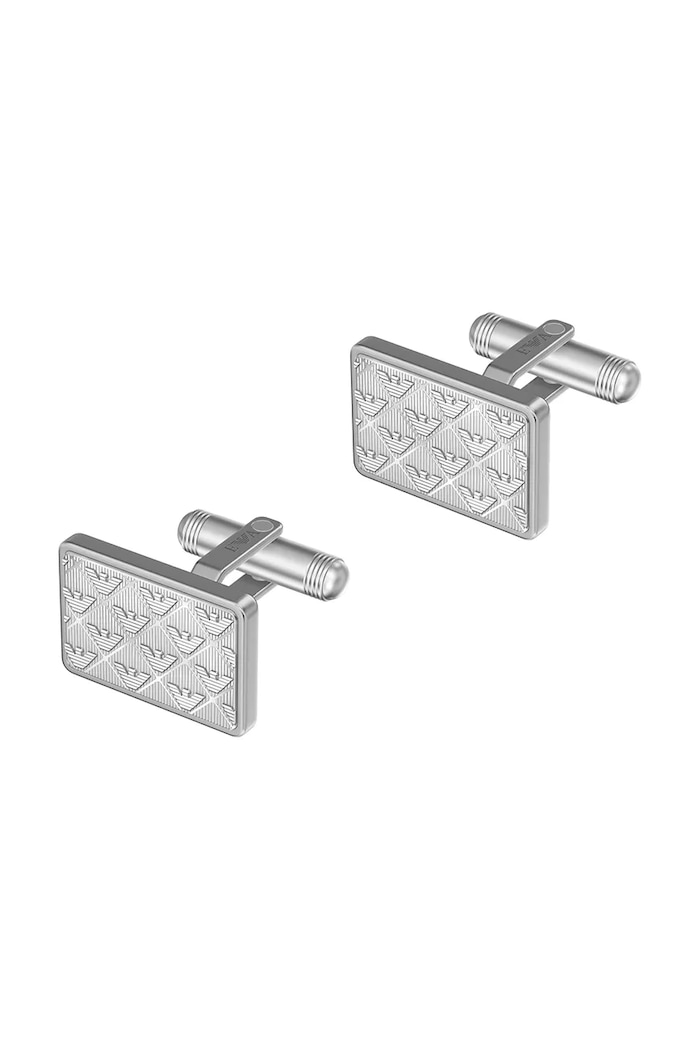 Emporio Armani Przypinki ze stali nierdzewnej Eagle Logo EGS3360040 srebrny AA00