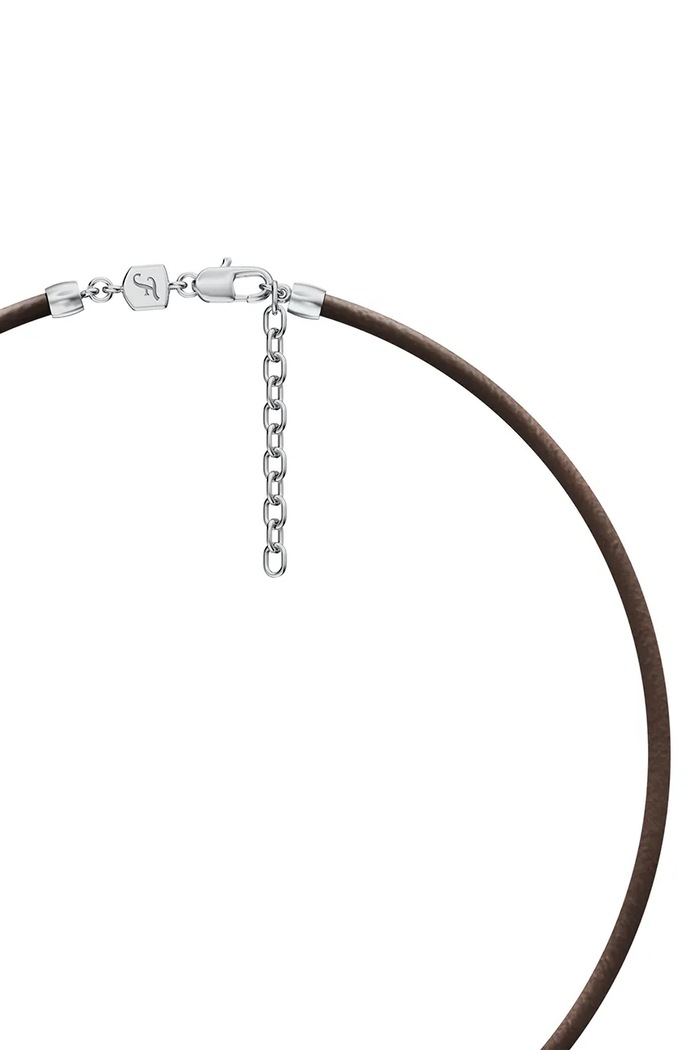 Akcesoria Fossil Naszyjnik męski Machine JF05007998 brązowy