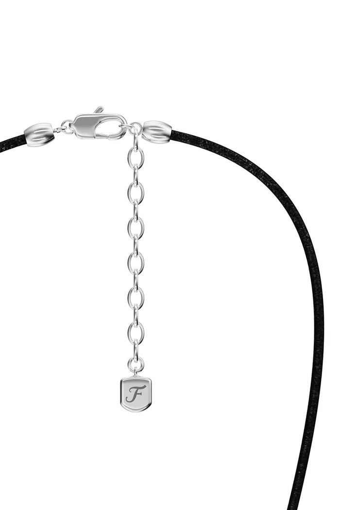 Naszyjnik z zawieszką męski Machine Fossil JF05006040 srebrny