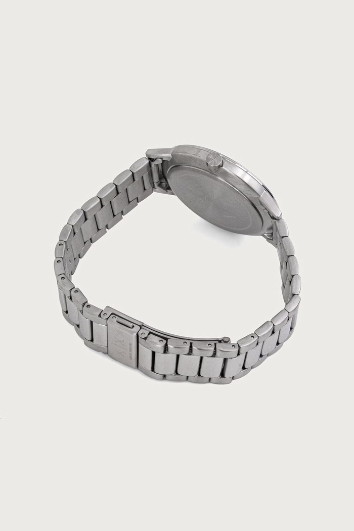Armani Exchange Zestaw zegarek i bransoletka męski Cayde AX7182SET srebrny AA00