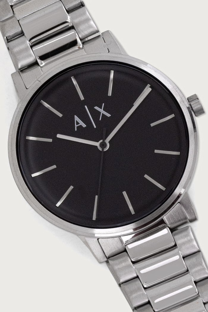 Akcesoria Armani Exchange Zestaw zegarek i bransoletka męski Cayde AX7182SET srebrny