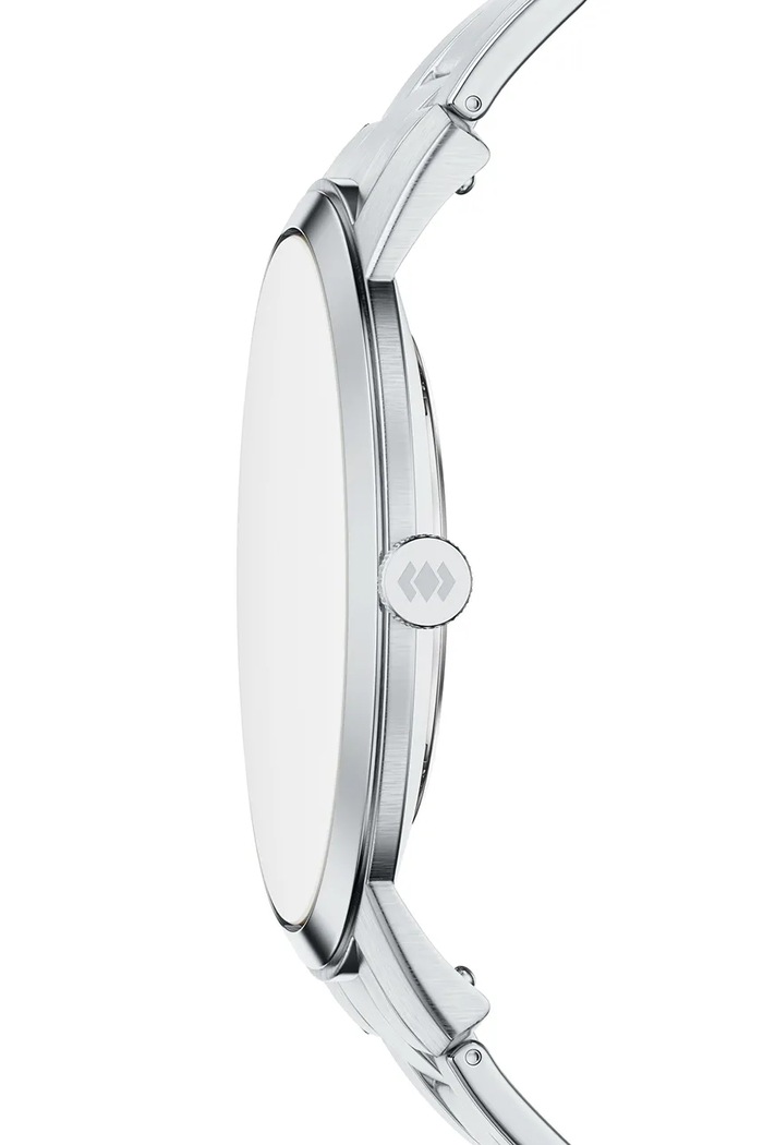 Akcesoria Fossil Zegarek męski Minimalist FS6180 srebrny