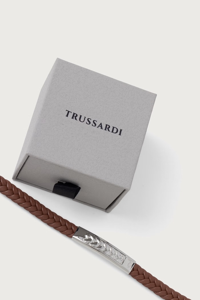 Trussardi Bransoletka męska TJAXZ22 brązowy AA00