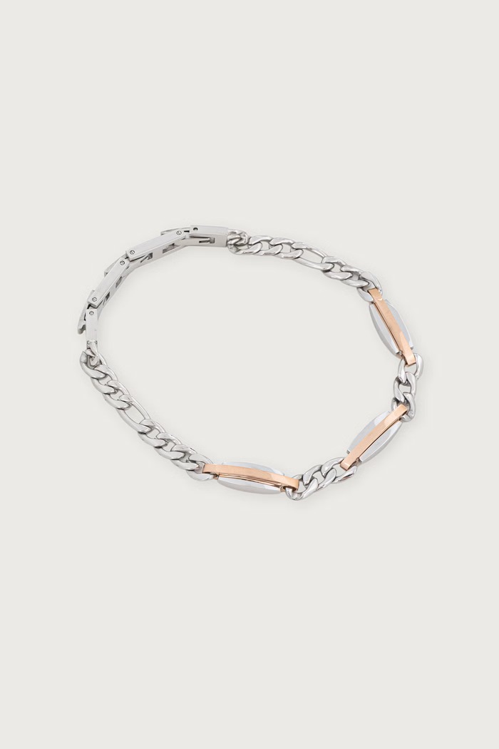 Trussardi bransoletka męska srebrny TJAXV38