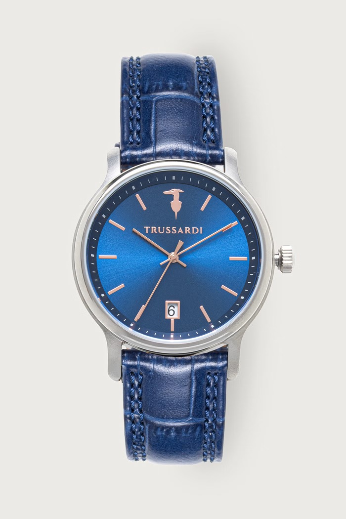 Trussardi zegarek męski niebieski R2451174004