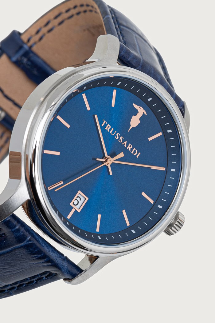 Trussardi zegarek męski R2451174004 niebieski AA00