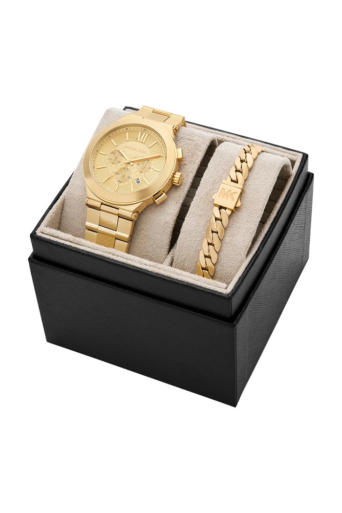 Michael Kors zestaw zegarek i bransoletka męski Billie złoty MK9270SET