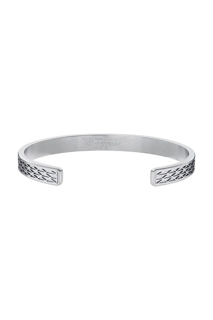 Akcesoria Aston Martin bransoletka męska metalowa MJIGS6BL048 srebrny