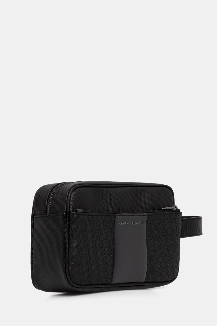 Armani Exchange borsa cosmetica da uomo XM003601.AF26691.NOS nero AA00