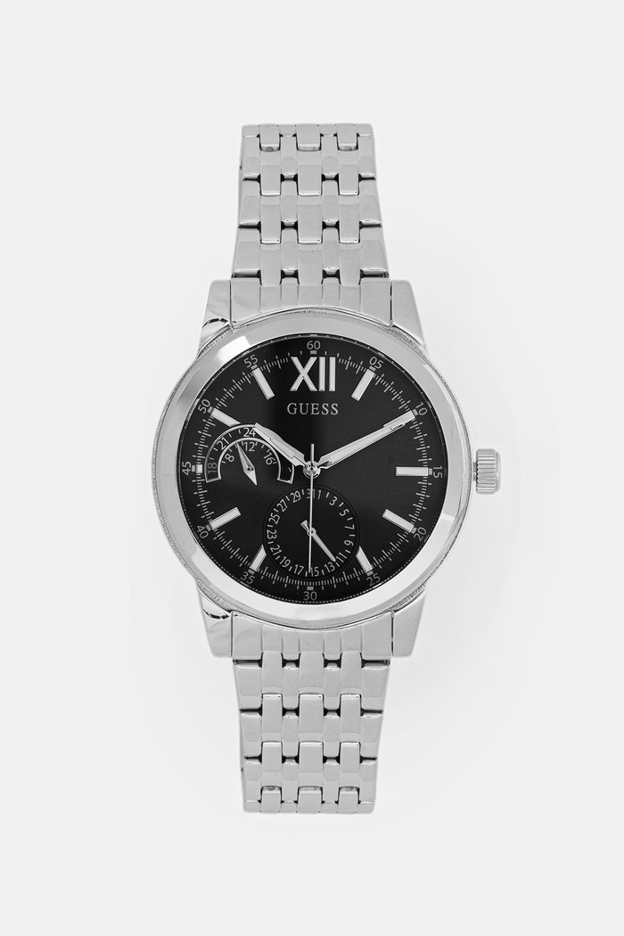 Guess Zegarek męski srebrny GW0976G5