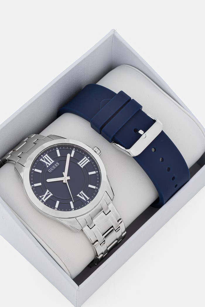 Guess zegarek męski srebrny GW1008G1