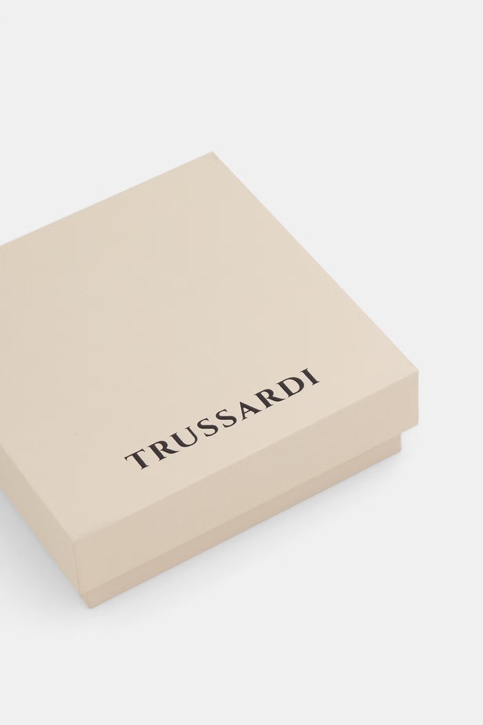 Akcesoria Trussardi bransoletka męska skórzana bez kamienia TJAXZ06 brązowy