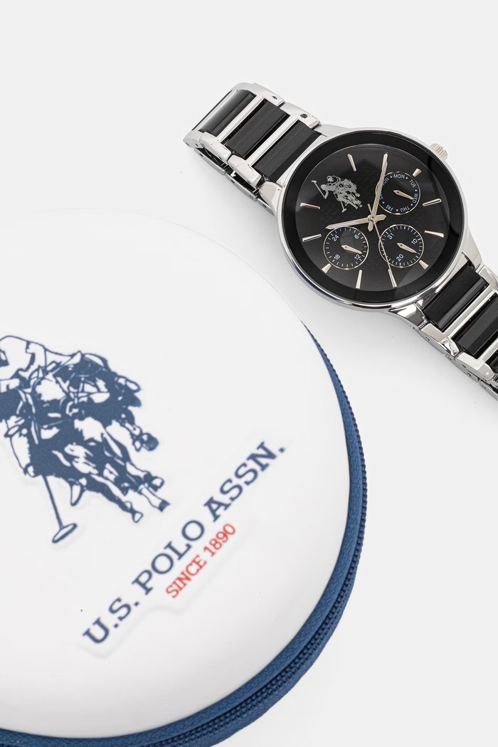 U.S. Polo Assn. ρολόι ανδρικό ALEXANDRE ασημί USP4892ST