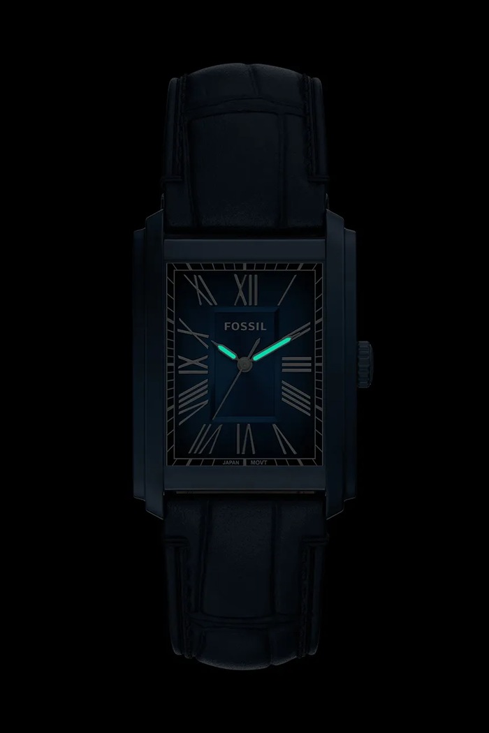 Fossil ρολόι ανδρικό Carraway σκούρο μπλε FS6170
