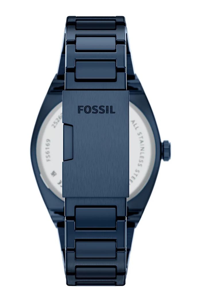 Fossil ρολόι ανδρικό Everett FS6169 σκούρο μπλε AA00