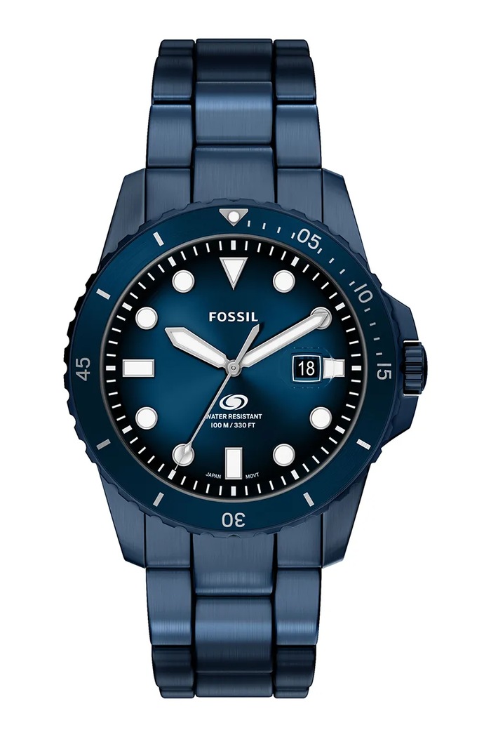Fossil ρολόι ανδρικό Fossil Blue σκούρο μπλε FS6166