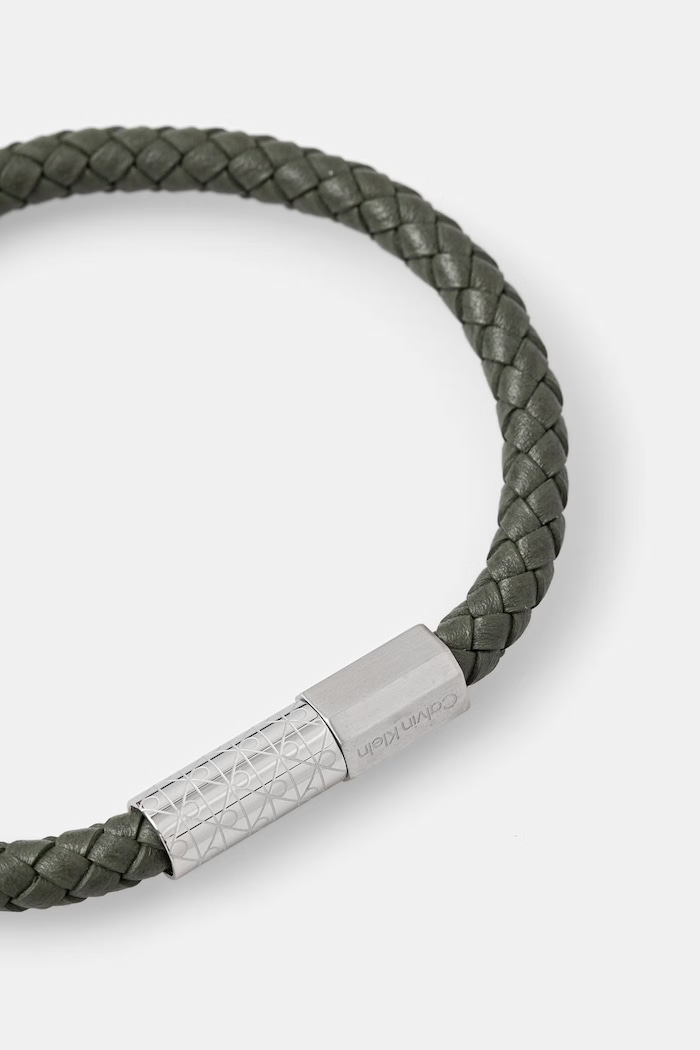 Calvin Klein brățară pentru femei de piele 35100090 verde AA00