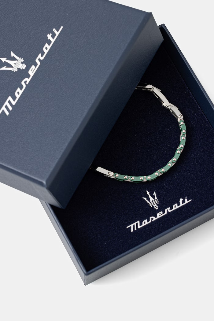 Doplnky MASERATI náramok pánsky keramický JM425ATZ66 strieborná