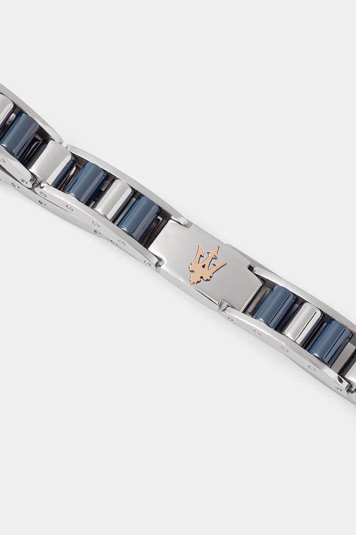 MASERATI náramok pánsky z nehrdzavejúcej ocele CERAMIC JM225ATZ55 strieborná AA00