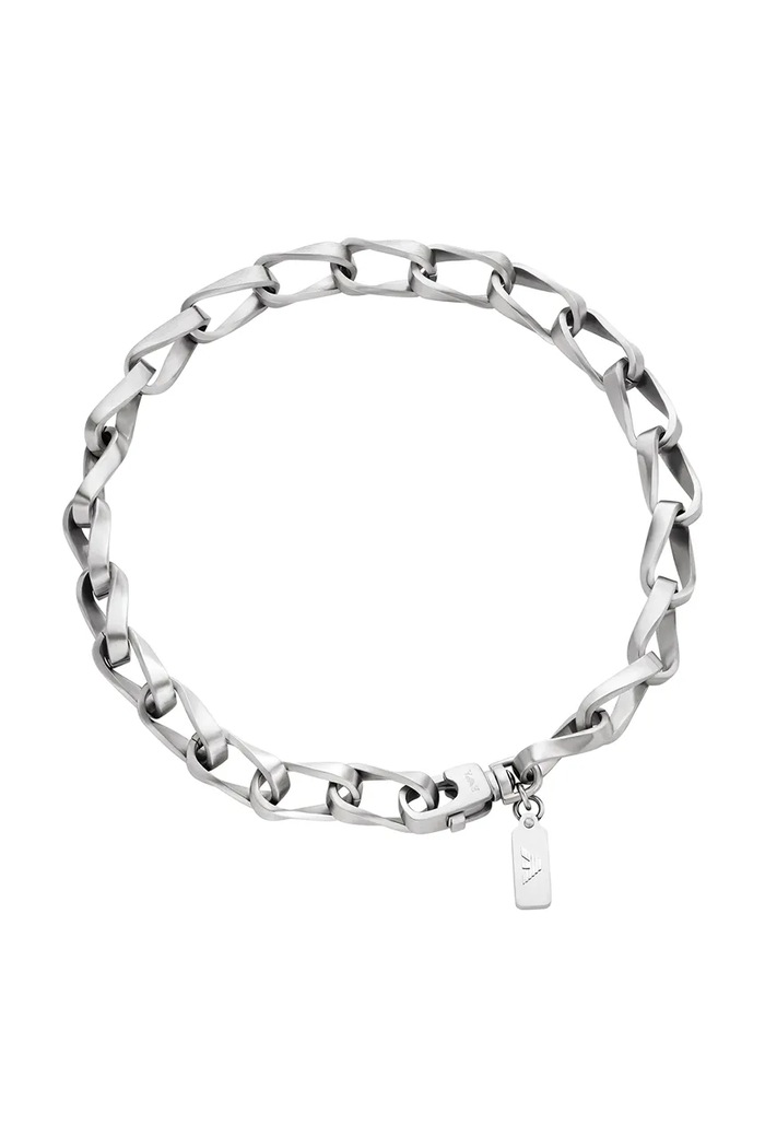 Emporio Armani naszyjnik męski ze stali szlachetnej bez kamienia Eagle Logo srebrny EGS3301040
