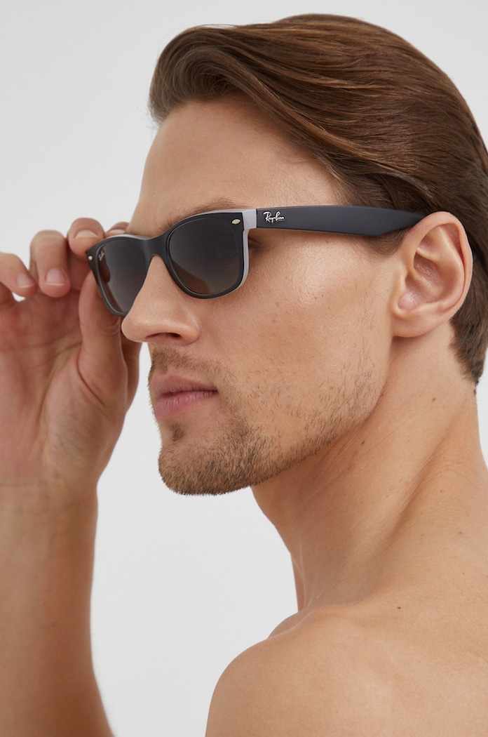 Ray-Ban - Okulary NEW WAYFARER 0RB2132.630971 czarny 0RB2132.630971