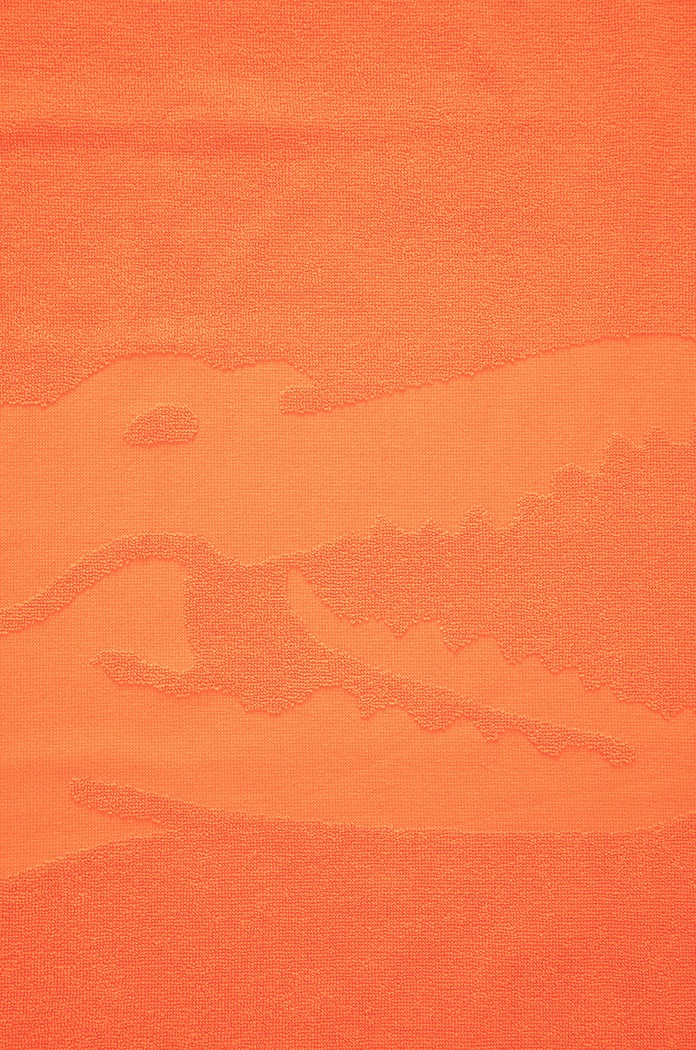 Lacoste ręcznik bawełniany LSPORT pomarańczowy AA00