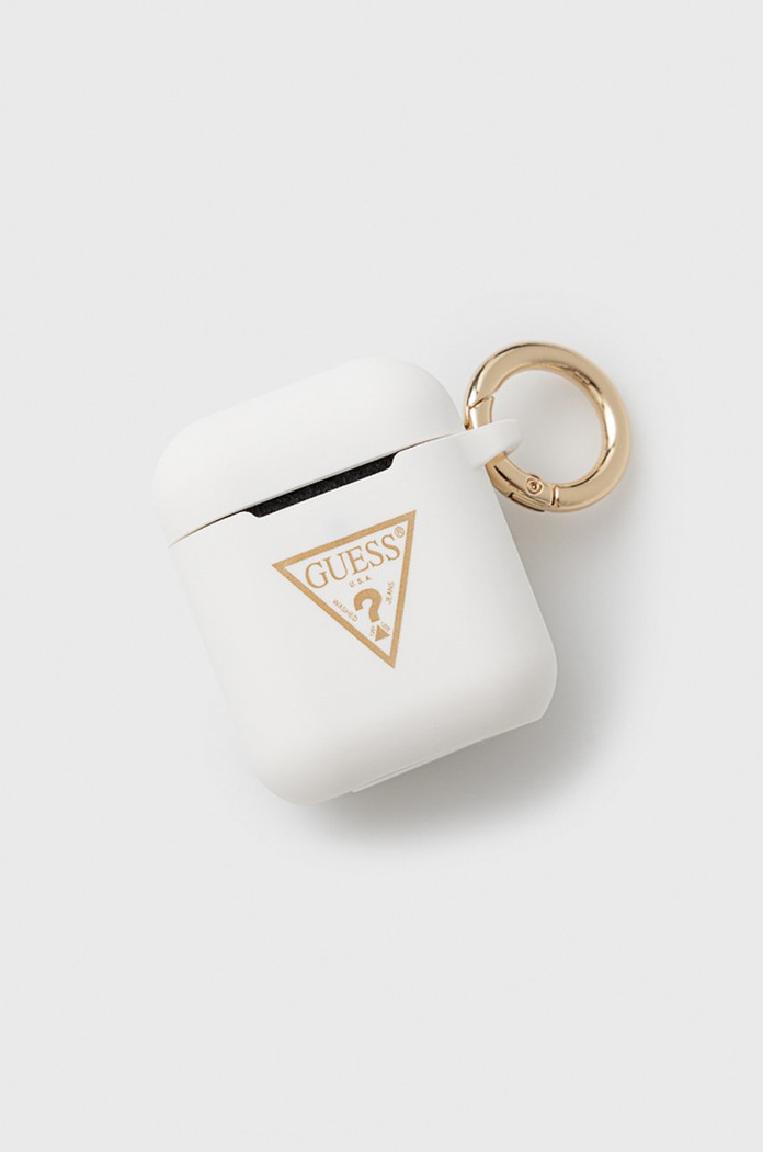 Guess Pokrowiec na Airpods biały GUACA2LSTLWH