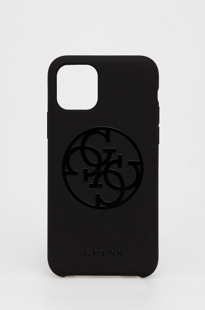 Guess Etui na telefon iPhone 11 Pro na telefon czarny GUHCN58LS4GBK