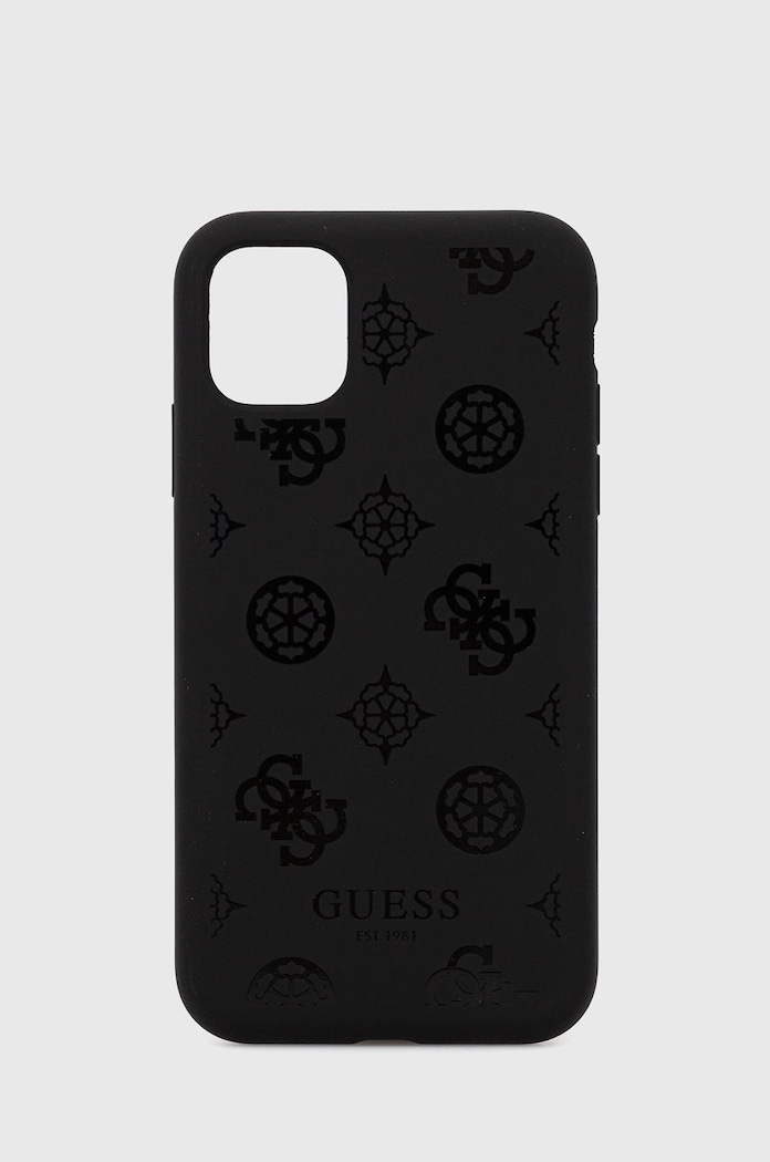 Guess Etui na telefon iPhone 11 czarny GUHCN61LSPEBK