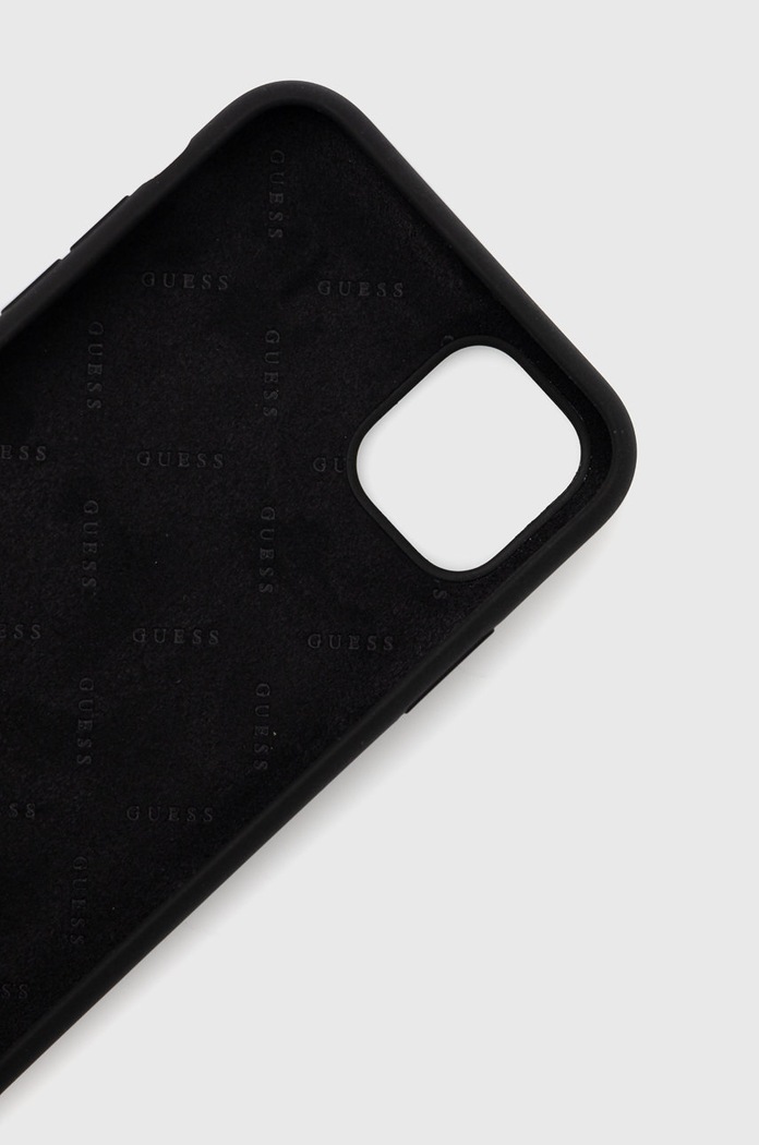 Guess Etui na telefon iPhone 11 GUHCN61LSPEBK czarny AA00