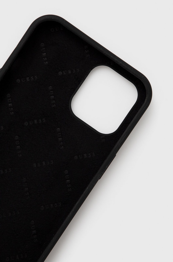 Guess Etui na telefon iPhone 12 Pro Max GUHCP12LLSC4GBK czarny AA00