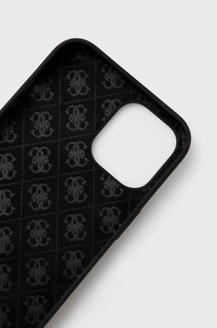 Guess Etui na telefon iPhone 12 Pro Max GUHCP12LLSLMGBK czarny AA00