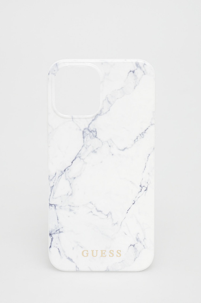 Guess Etui na telefon iPhone 12 Pro Max na telefon biały GUHCP12LPCUMAWH